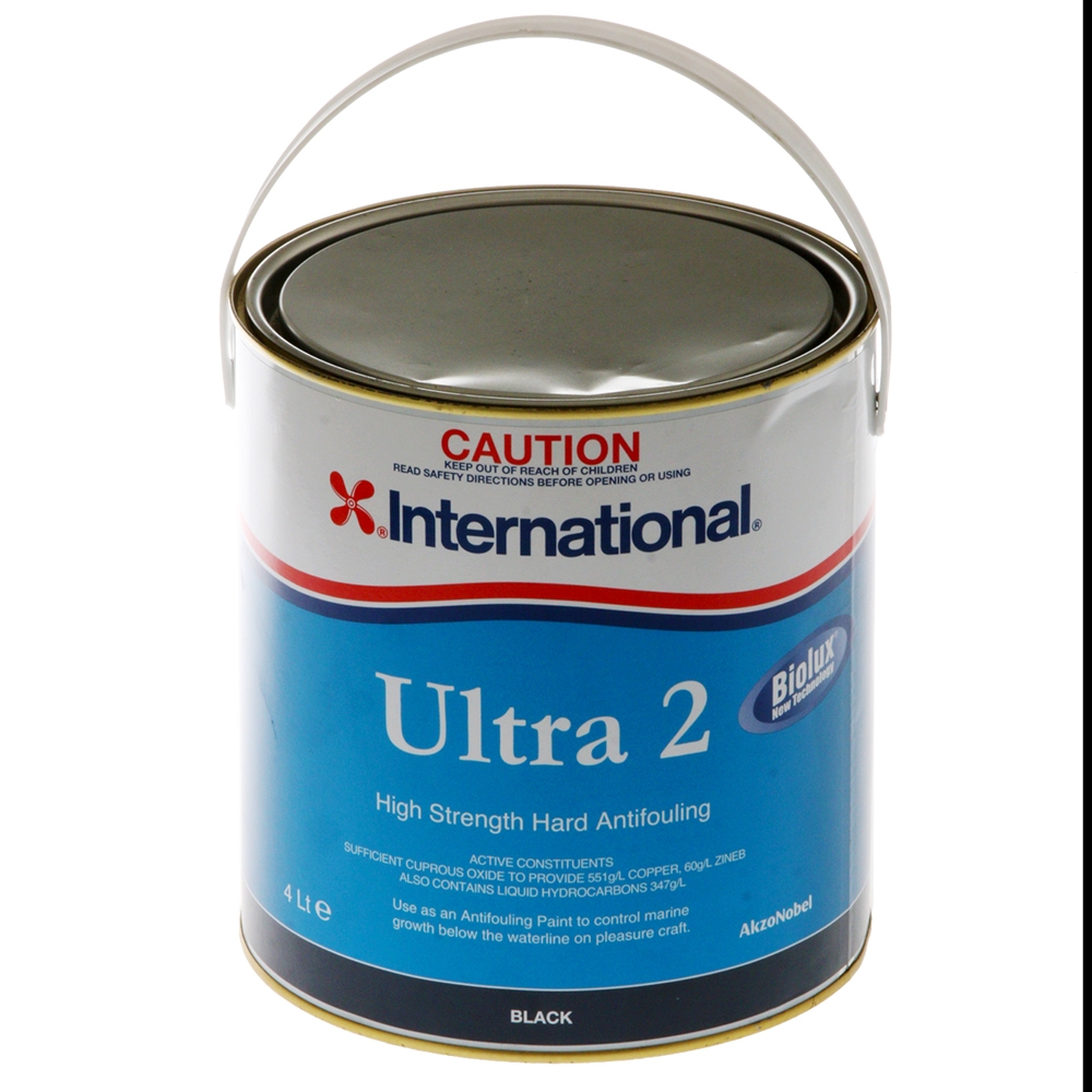 International Ultra 2 Biolux Antifouling Paint 4L Black