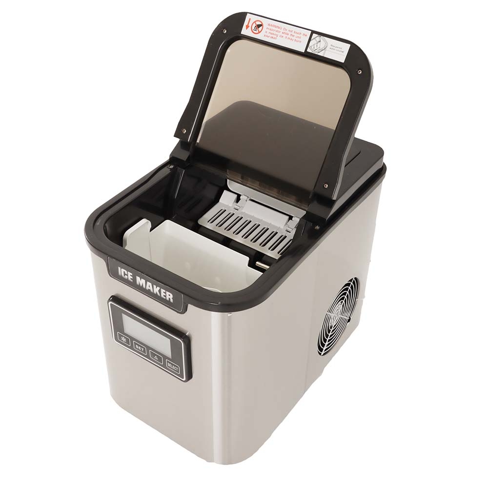 Challenger Portable Stainless Steel Ice Maker with LCD Display 240V