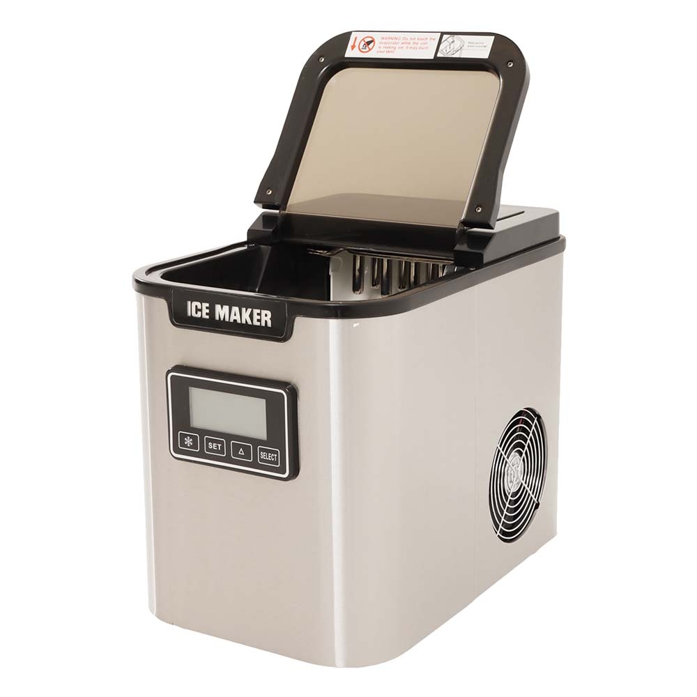Challenger Portable Stainless Steel Ice Maker with LCD Display 240V