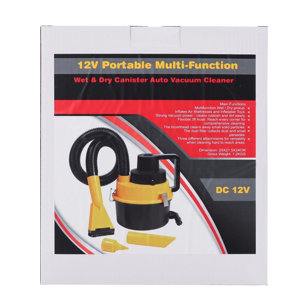 Challenger Portable Wet/Dry Vacuum Cleaner 12V