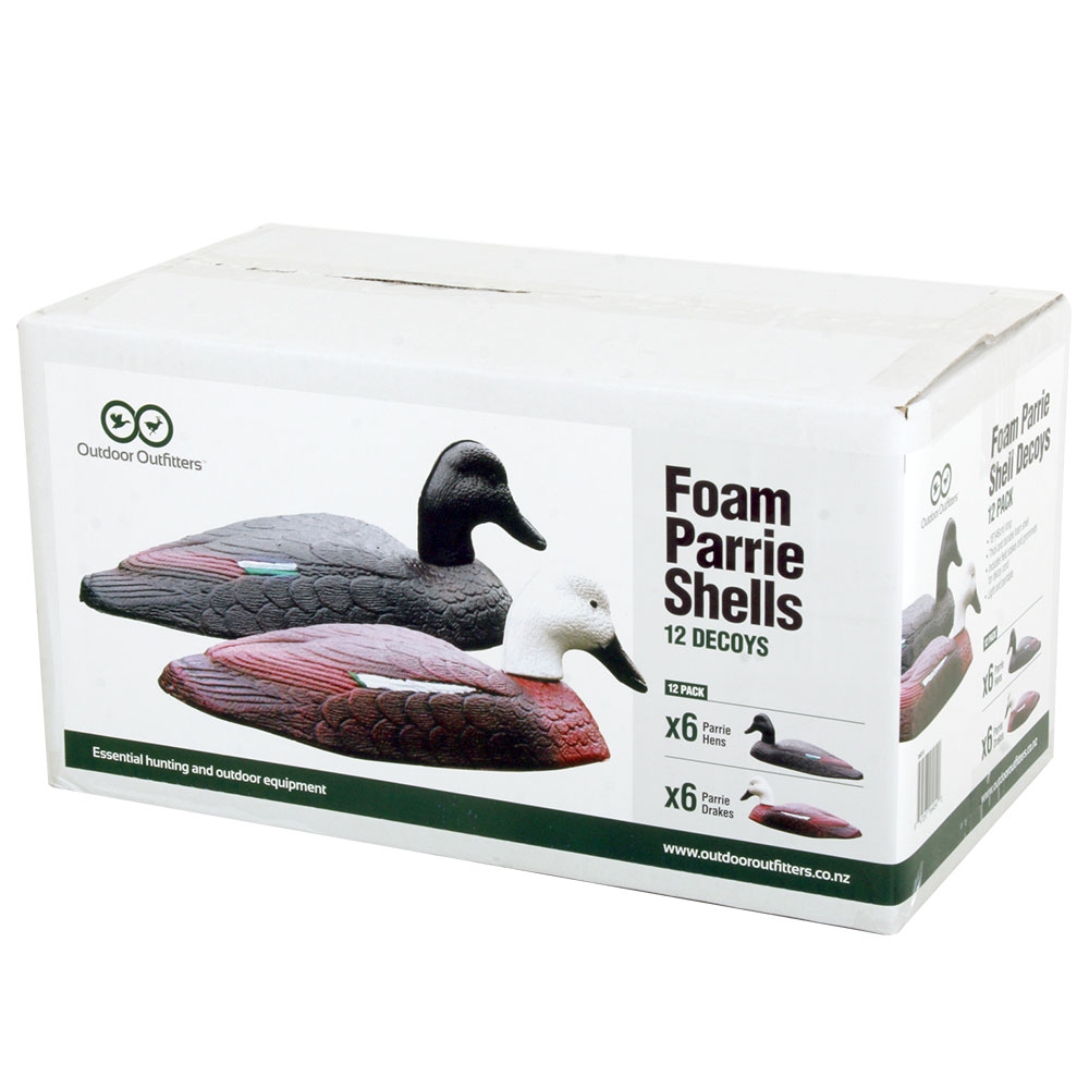 Outdoor Outfitters 18in Foam Paradise Shell Decoys with Lightweight Field Stakes