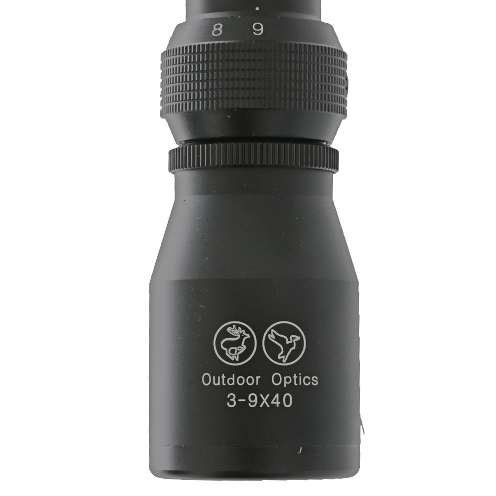 Outdoor Optics Rifle Scope 3-9X40 Matte Duplex