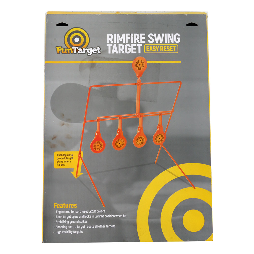 Fun Target Rimfire Easy Reset Swing Target - 5 Targets