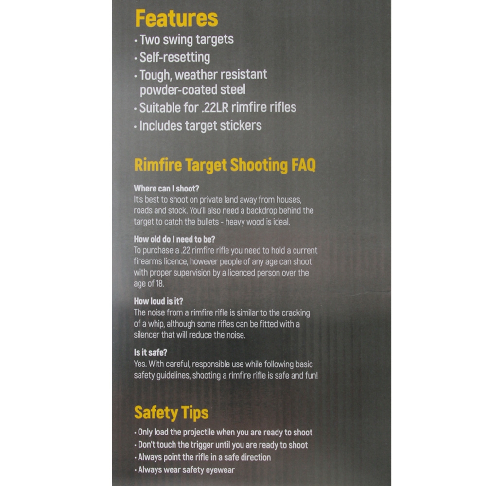 Fun Target Rimfire Dual Spinner Target