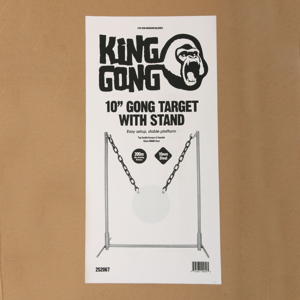 King Gong Steel Gong Target and Stand Set 254mm