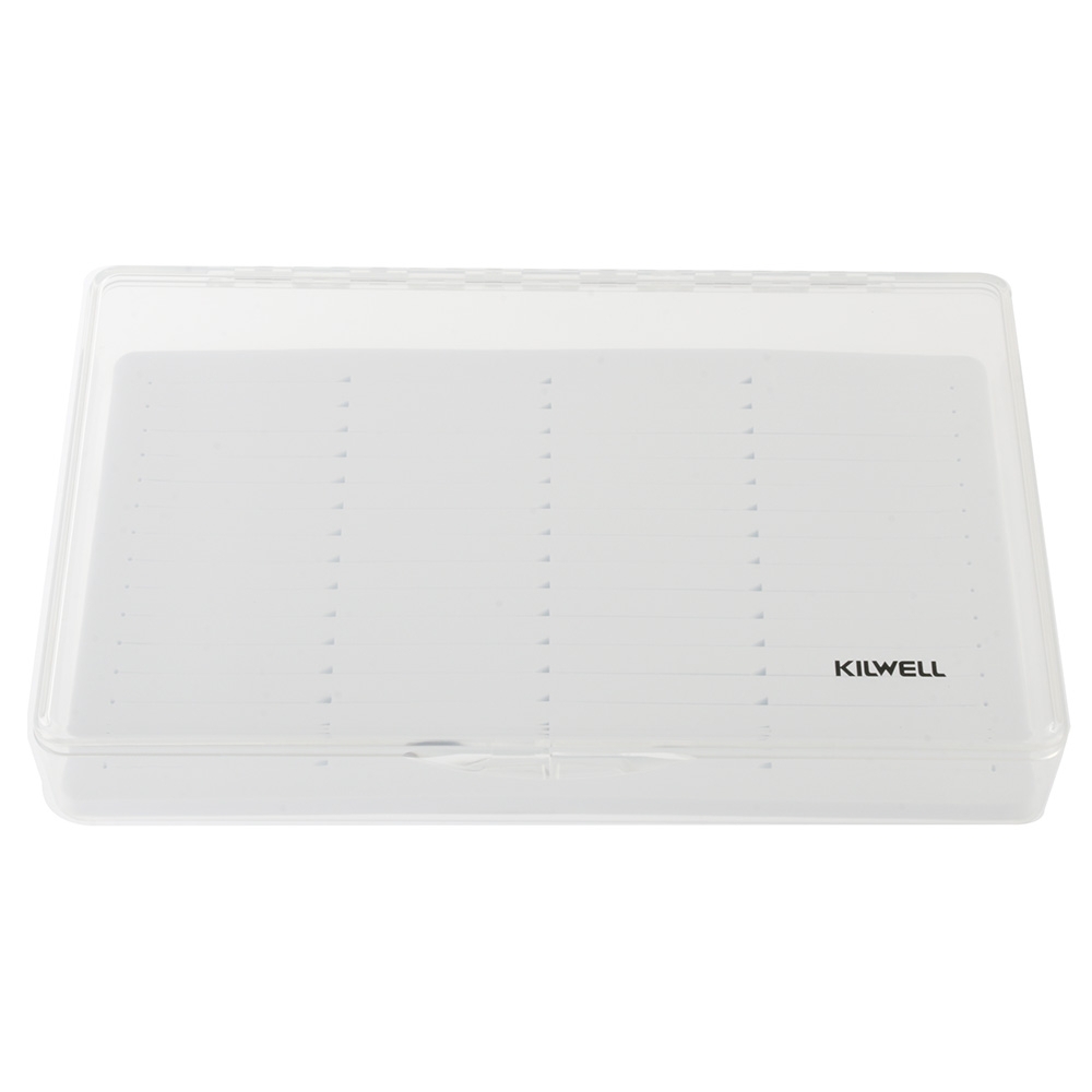 Kilwell ABS Plastic Fly Box with Slit Foam Liner XL