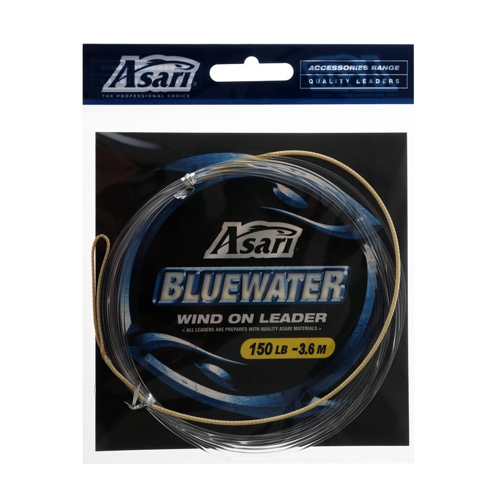 Asari Bluewater Mono Wind-On Leader 150lb 3.6m