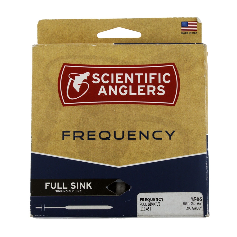 Scientific Anglers Frequency Full Sink 6 Fly Line WF8S Dark Grey