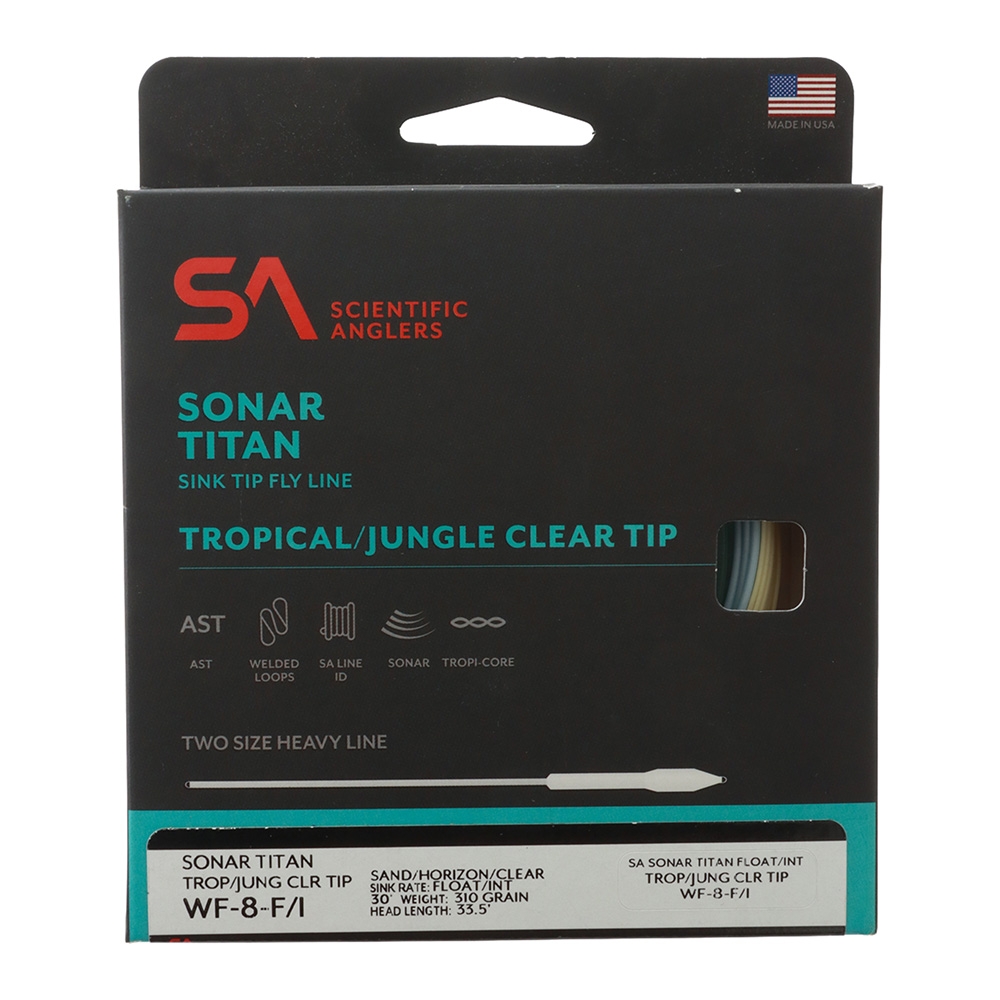 Scientific Anglers Sonar Titan Tropical Clear Tip Fly Line WF-8-F/S