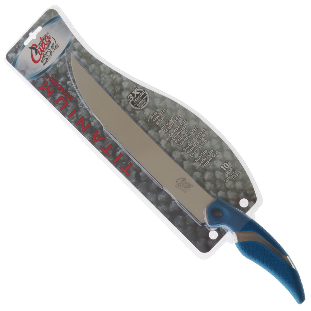 Cuda Titanium Bonded Wide Fillet Knife 25.4cm
