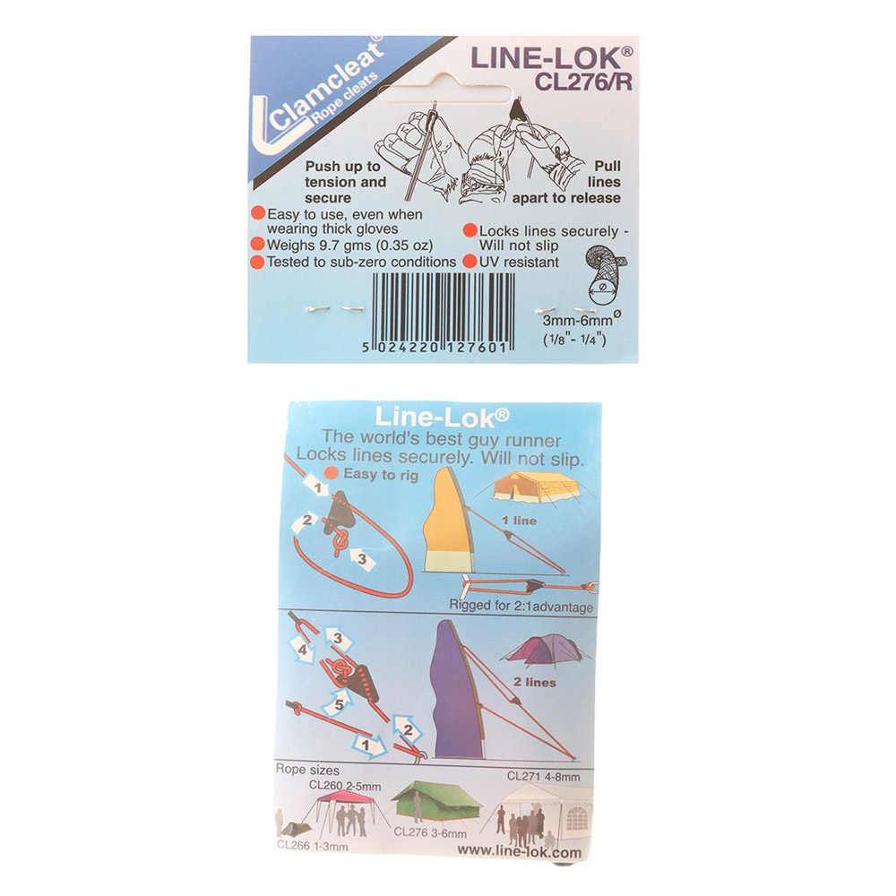 Clamcleat CL276 Medium Line-Lok Cleat Black