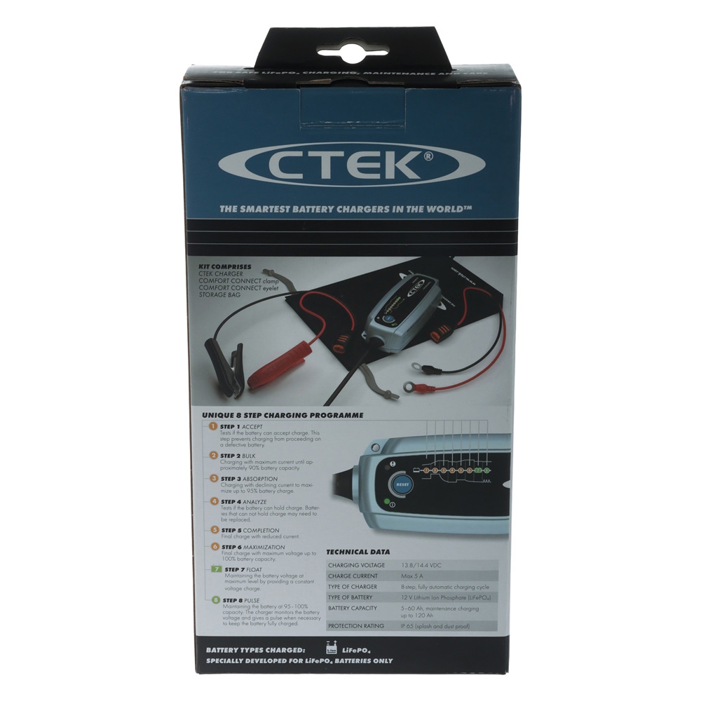 CTEK Lithium XS Battery Charger 12V 5A