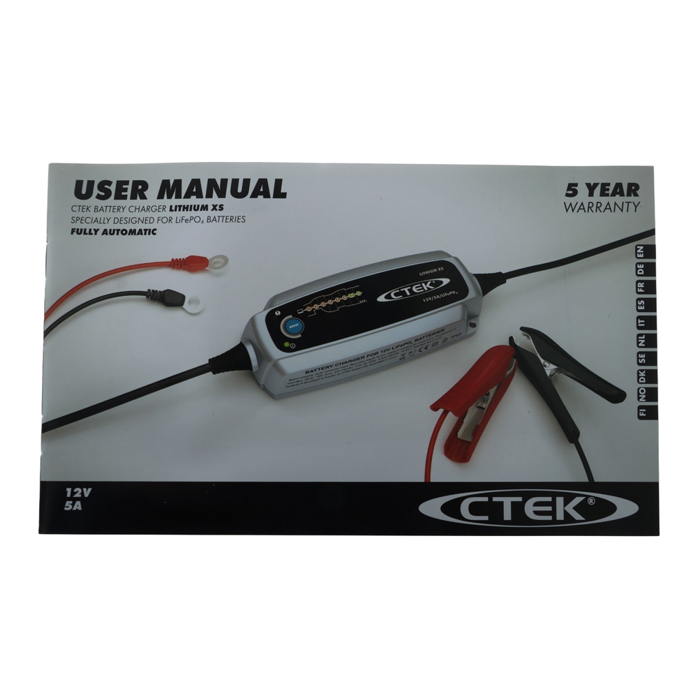 CTEK Lithium XS Battery Charger 12V 5A