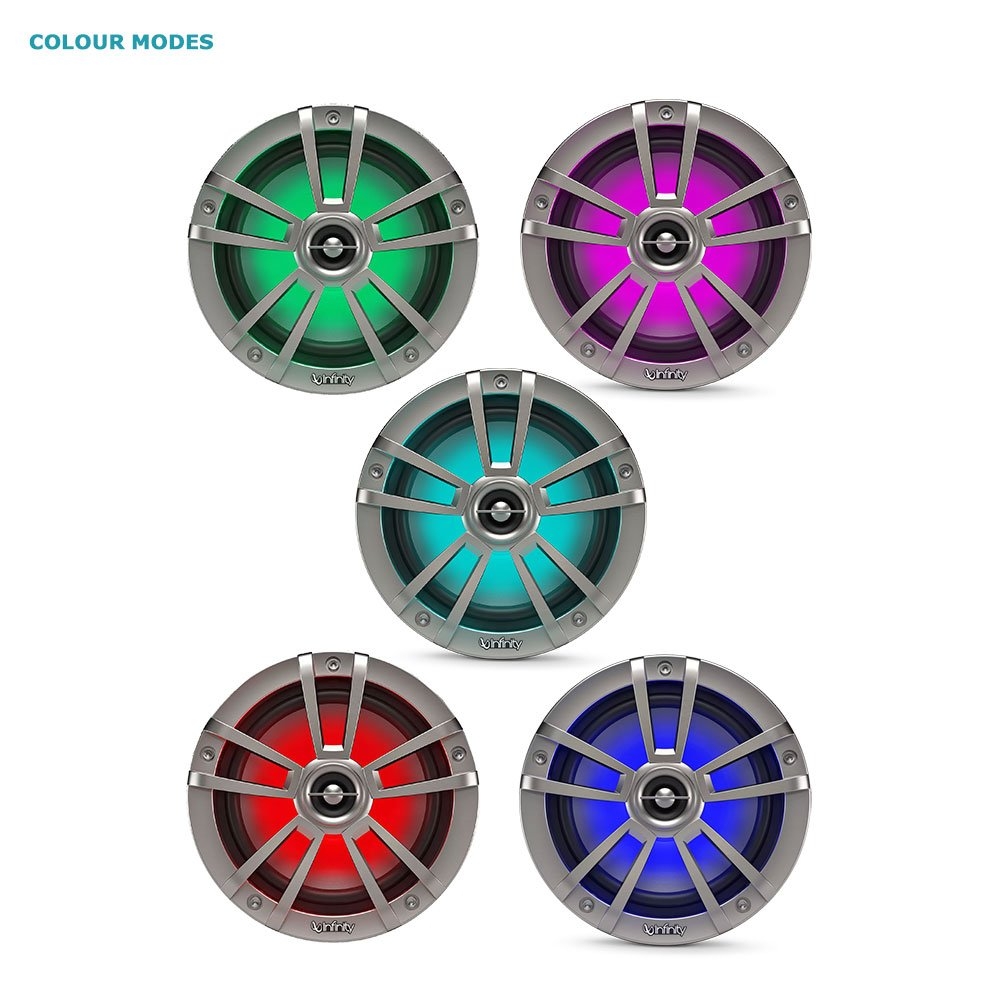 Infinity Reference Multi-Element 2-Way Marine Speakers 6.5in 150W Titanium