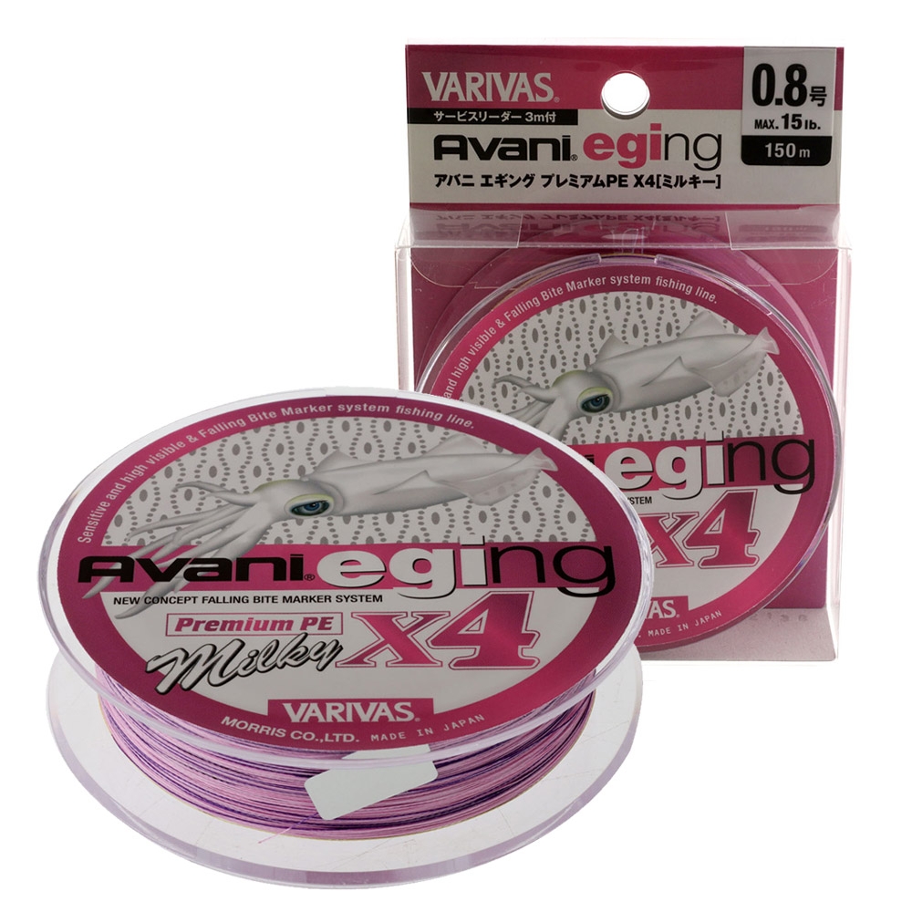 Avani Eging Premium PE Line X4 Milky PE0.8 15lb 150m