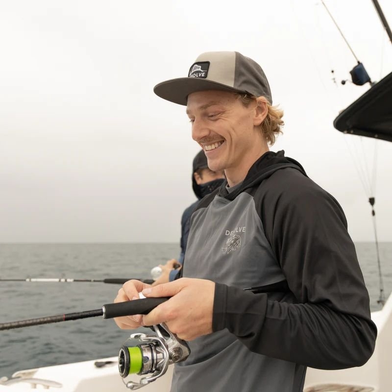 Desolve Stripey Breaker UPF30+ Hoodie Black/Shift Grey