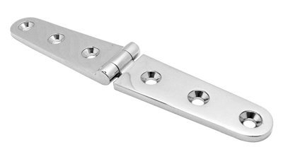 Sinox 316 Polished Stainless Steel Marine Strap Hinge S9225 160 x 27 x 5 mm
