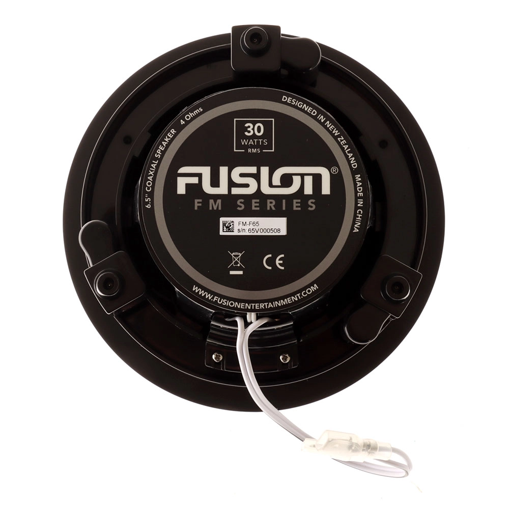 Fusion FM-F65RB Flush Mount Marine Speakers 6.5in 120W Black Fusion FM-F65RB Flush Mount Marine Speakers 6.5in 120W Black