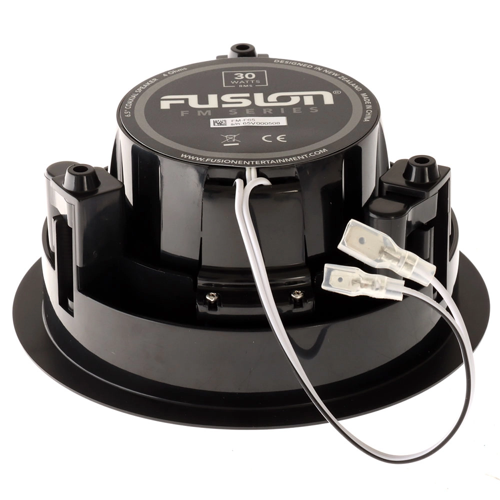 Fusion FM-F65RB Flush Mount Marine Speakers 6.5in 120W Black Fusion FM-F65RB Flush Mount Marine Speakers 6.5in 120W Black