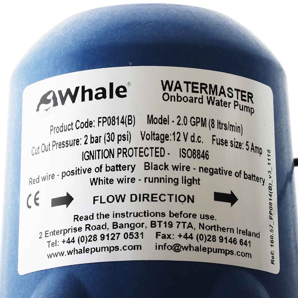 Whale Watermaster On Board Pressure Pump