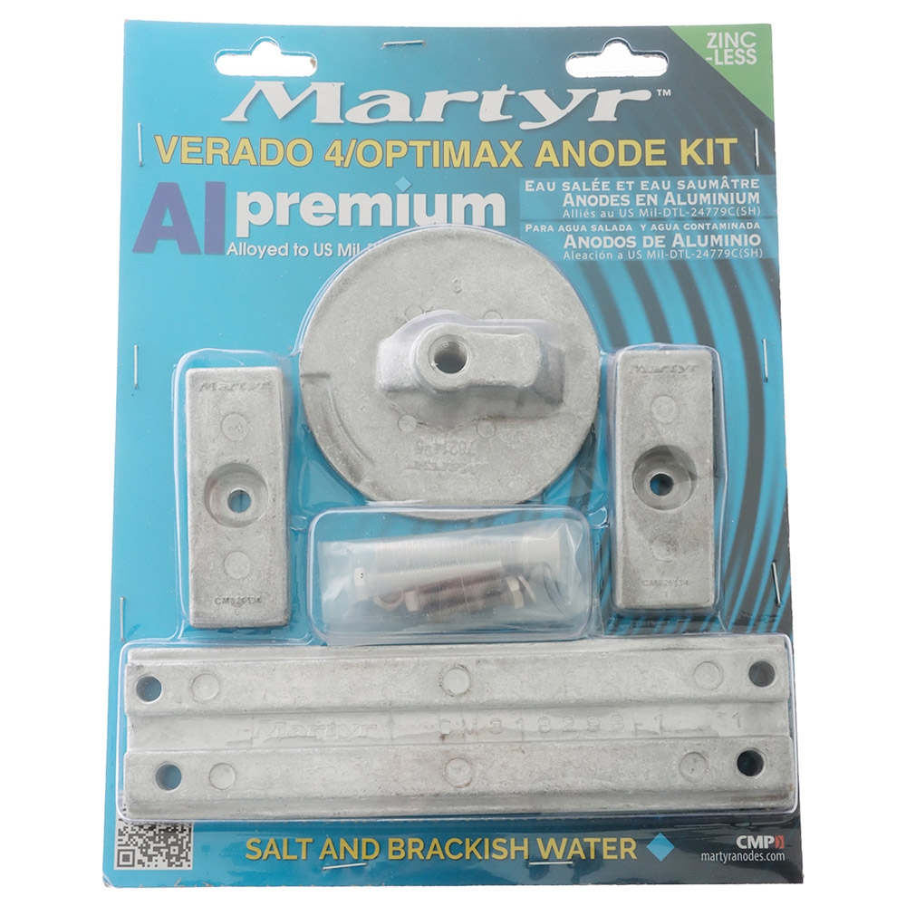 Martyr Anodes Aluminium Anode Kit Mercury Verado 4