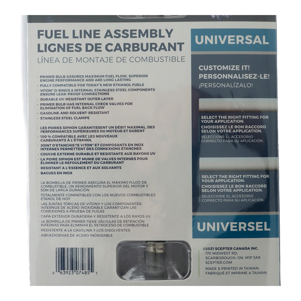 Moeller 034390-10 Universal Fuel Line Hose Assembly 3/8''