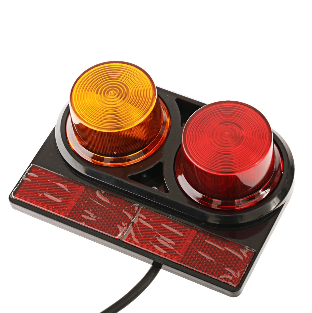 Atlantic Trailer Rear Lamp Tail Light Kit with 8m Wiring Harness 12v