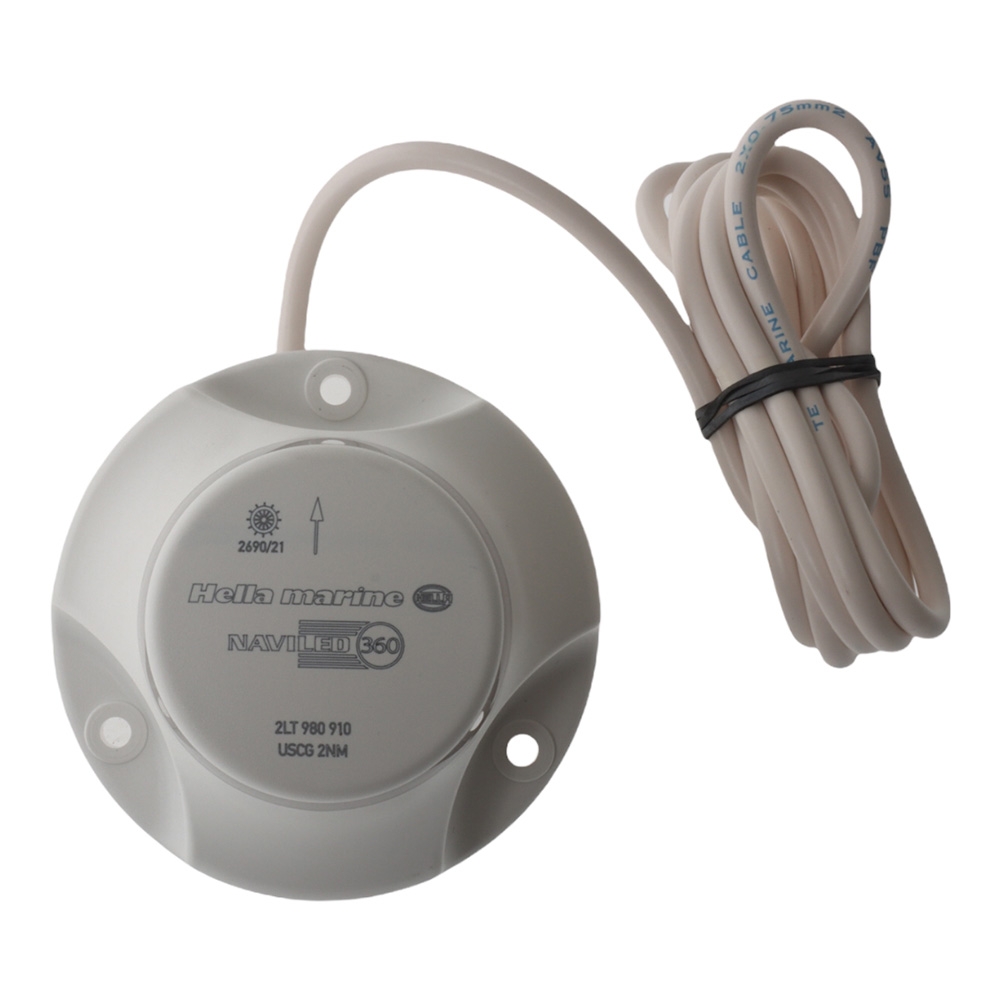 Hella Marine 2NM NaviLED 360 PRO All Round Navigation Light Red - White Housing