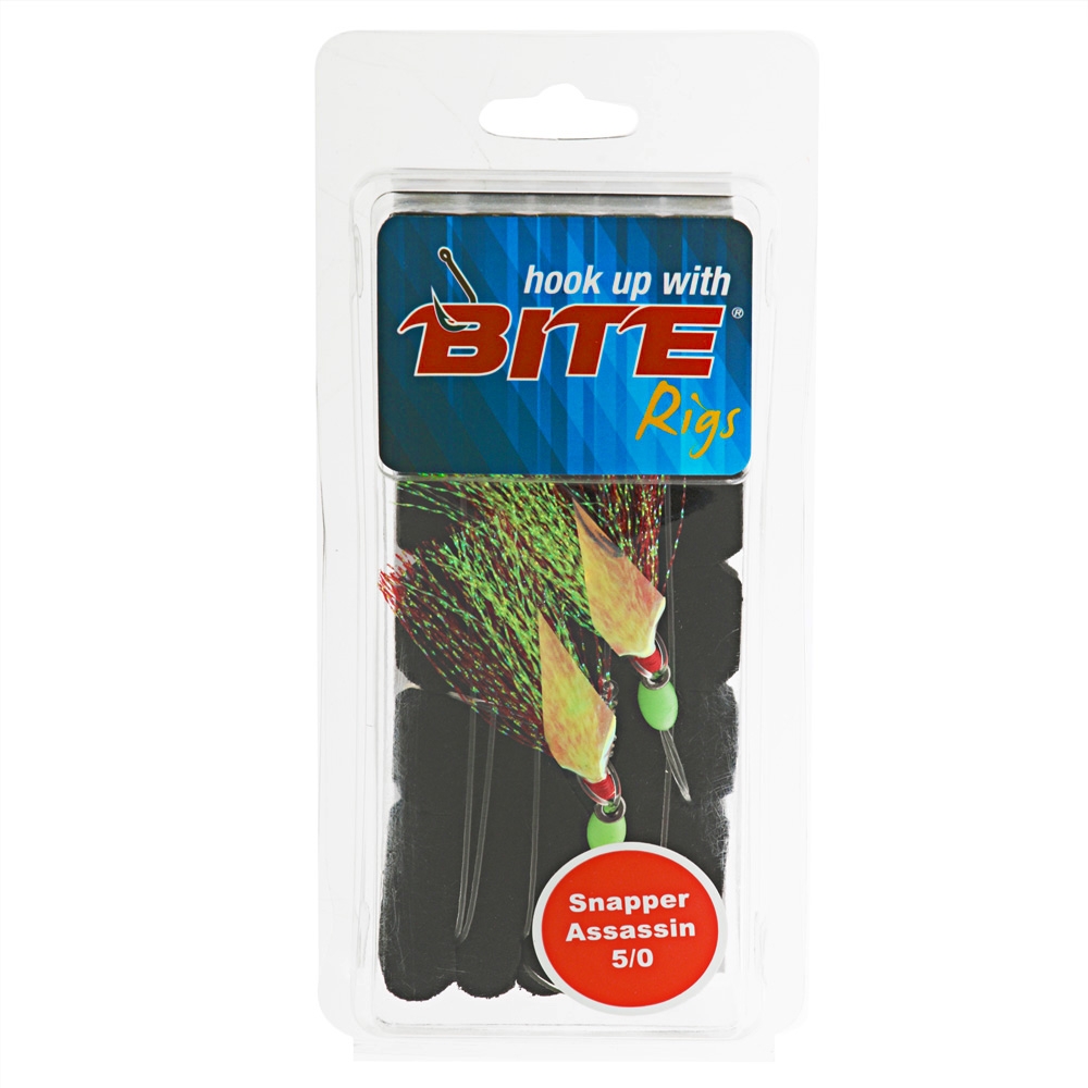 Bite Snapper Assassin Flasher Rig 2-Hook 5/0