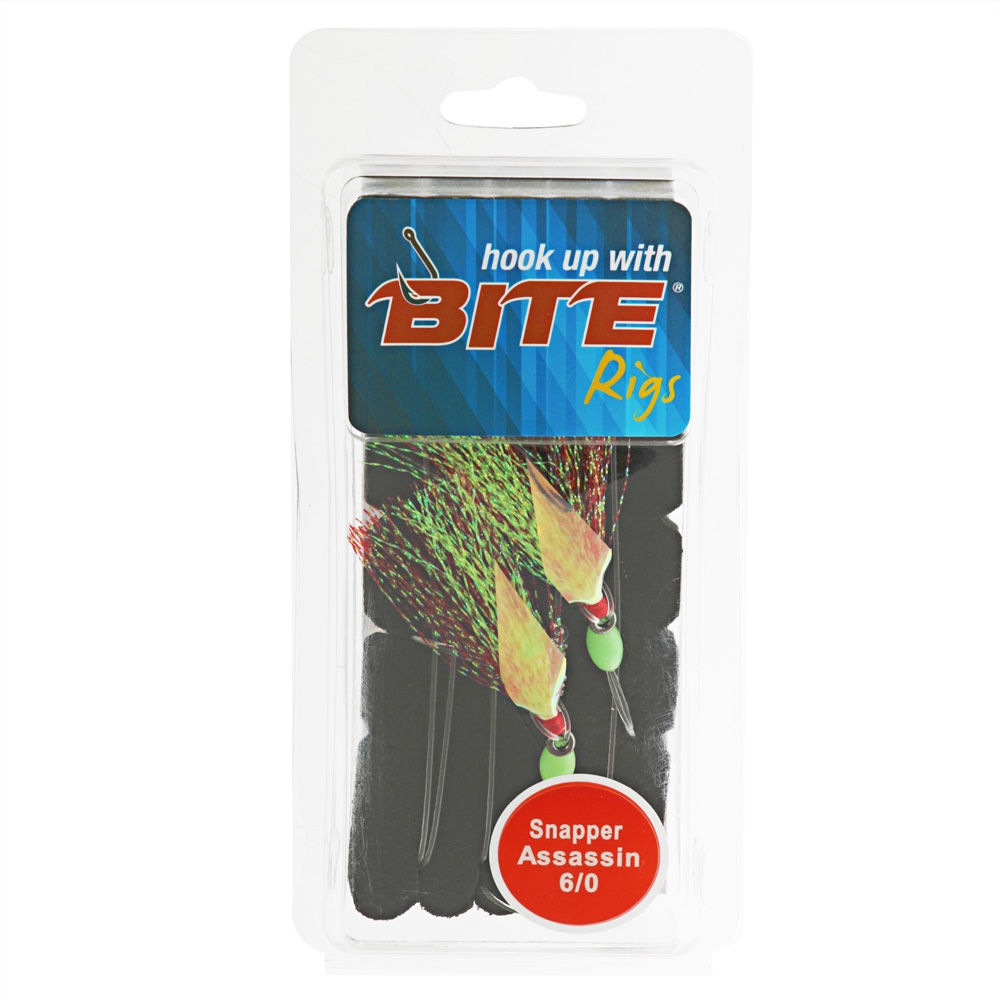 Bite Snapper Assassin Flasher Rig 2-Hook 6/0
