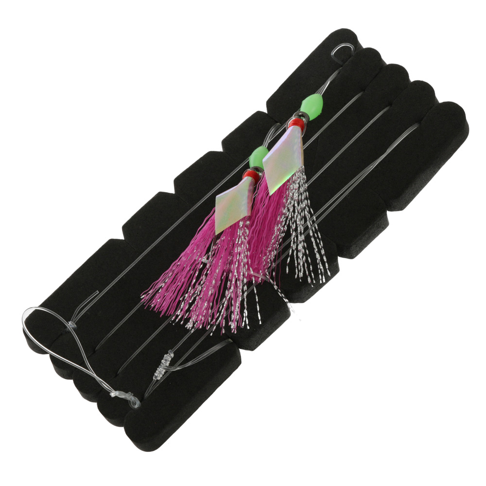 Bite Pink Lady Flasher Rig 2-Hook 4/0