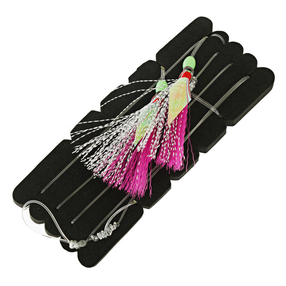 Bite Pink Lady Flasher Rig 2-Hook 6/0