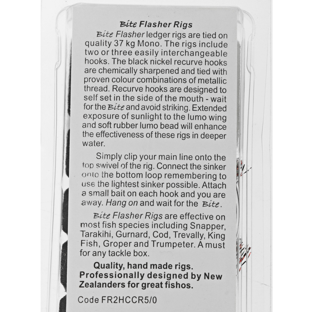 Bite Cod Crusader Flasher Rig 2-Hook 5/0