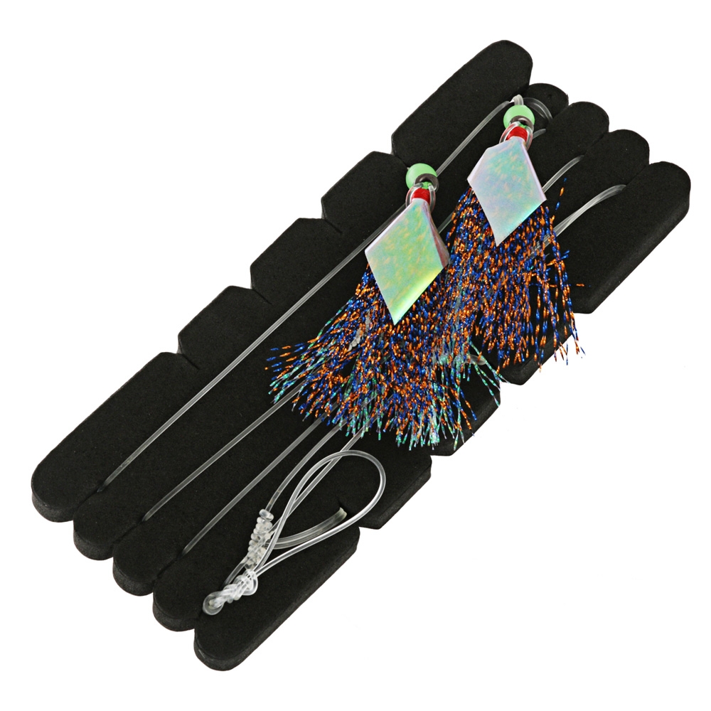 Bite Cod Enticer Flasher Rig 2-Hook 5/0