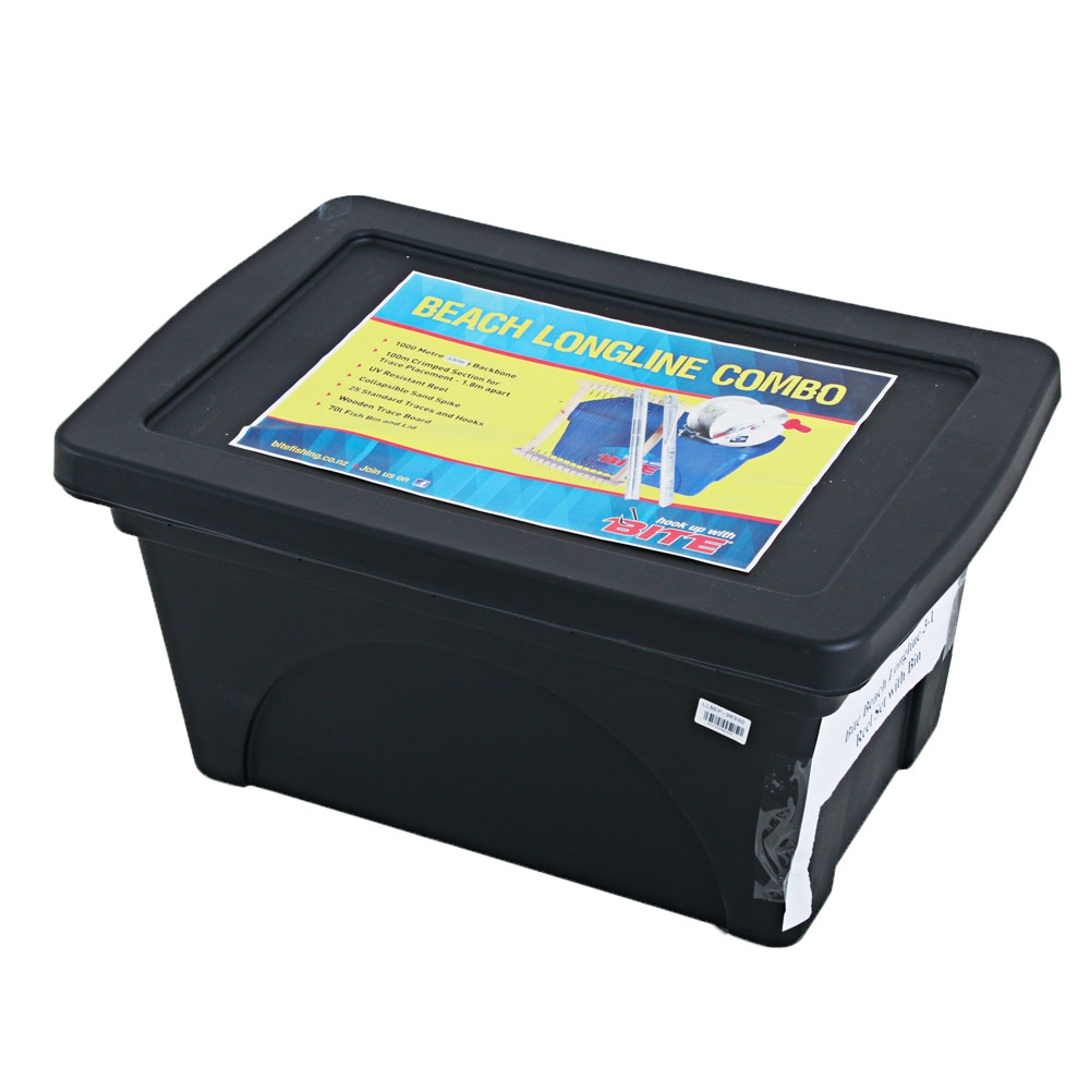 Bite Beach Longline 3-1 Reel Set with Bin