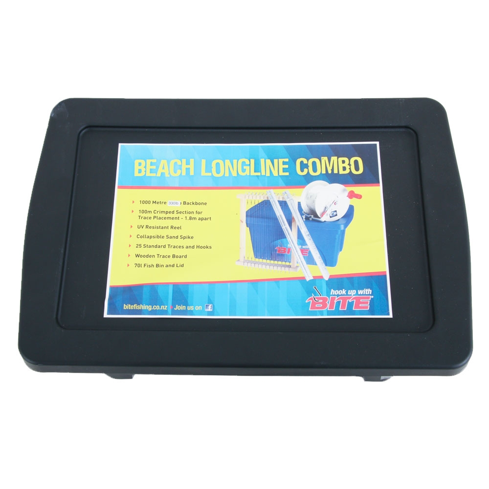 Bite Beach Longline 3-1 Reel Set with Bin