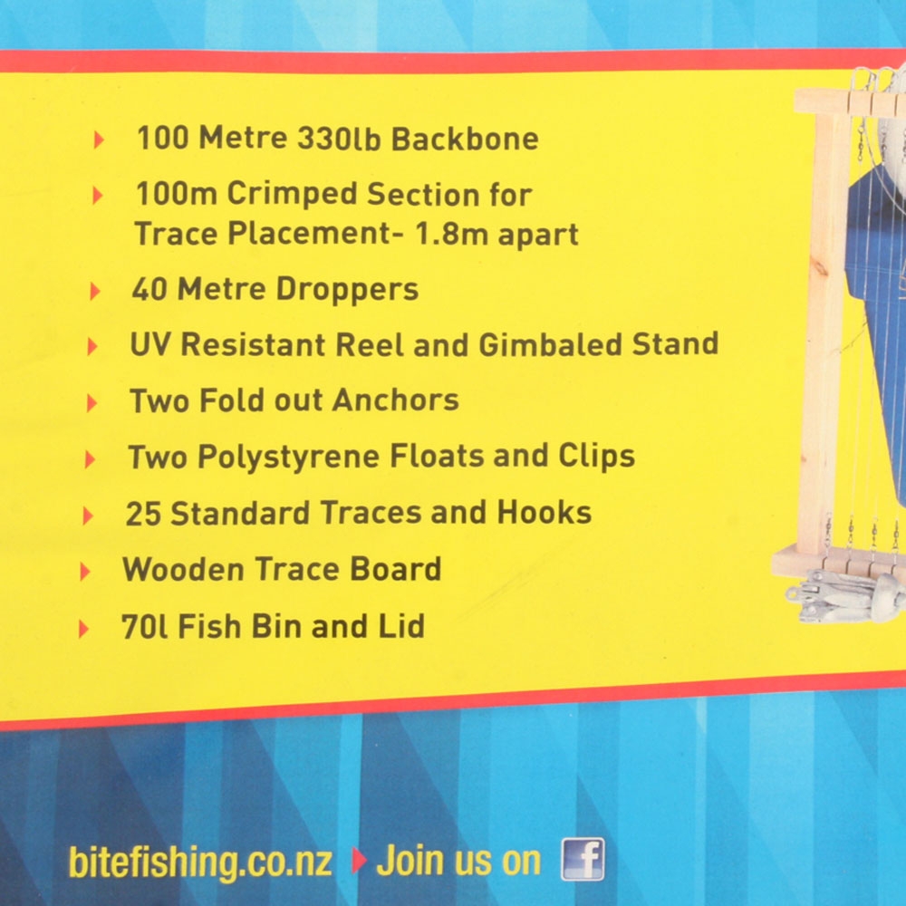 Bite Boat Longline Set with Bin