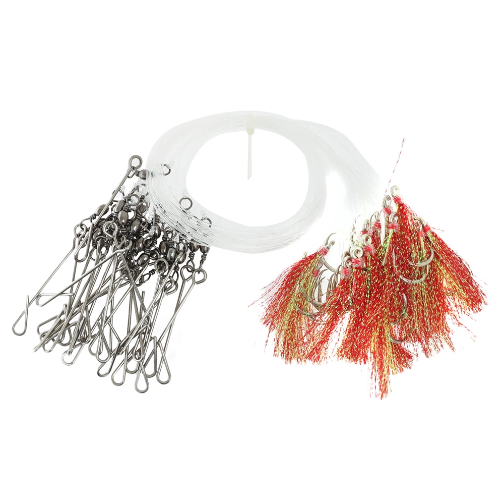 Bite Longline Traces Flasher 50cm Qty 25