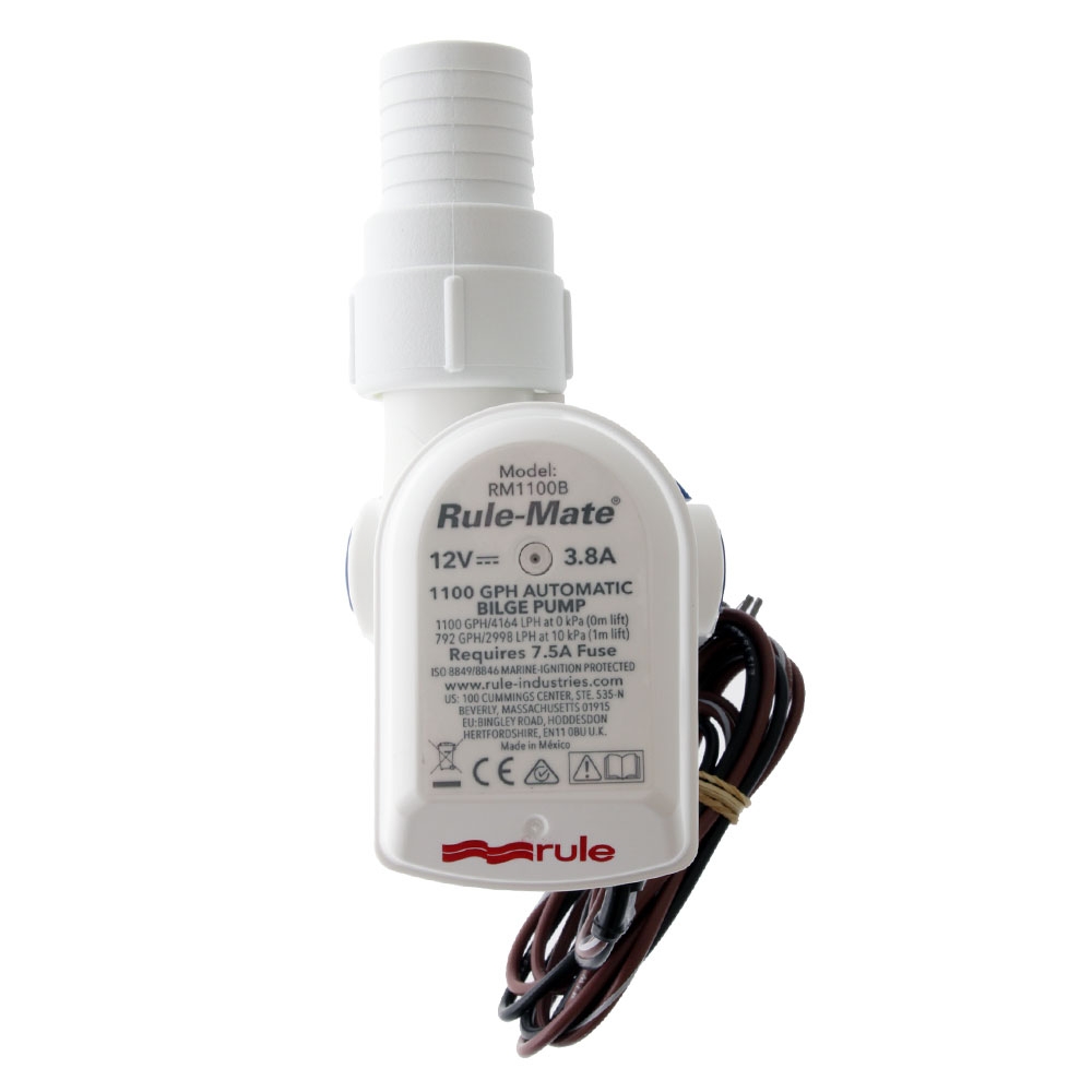Rule-Mate RM1100B 1100GPH Automatic Submersible Bilge Pump 12V