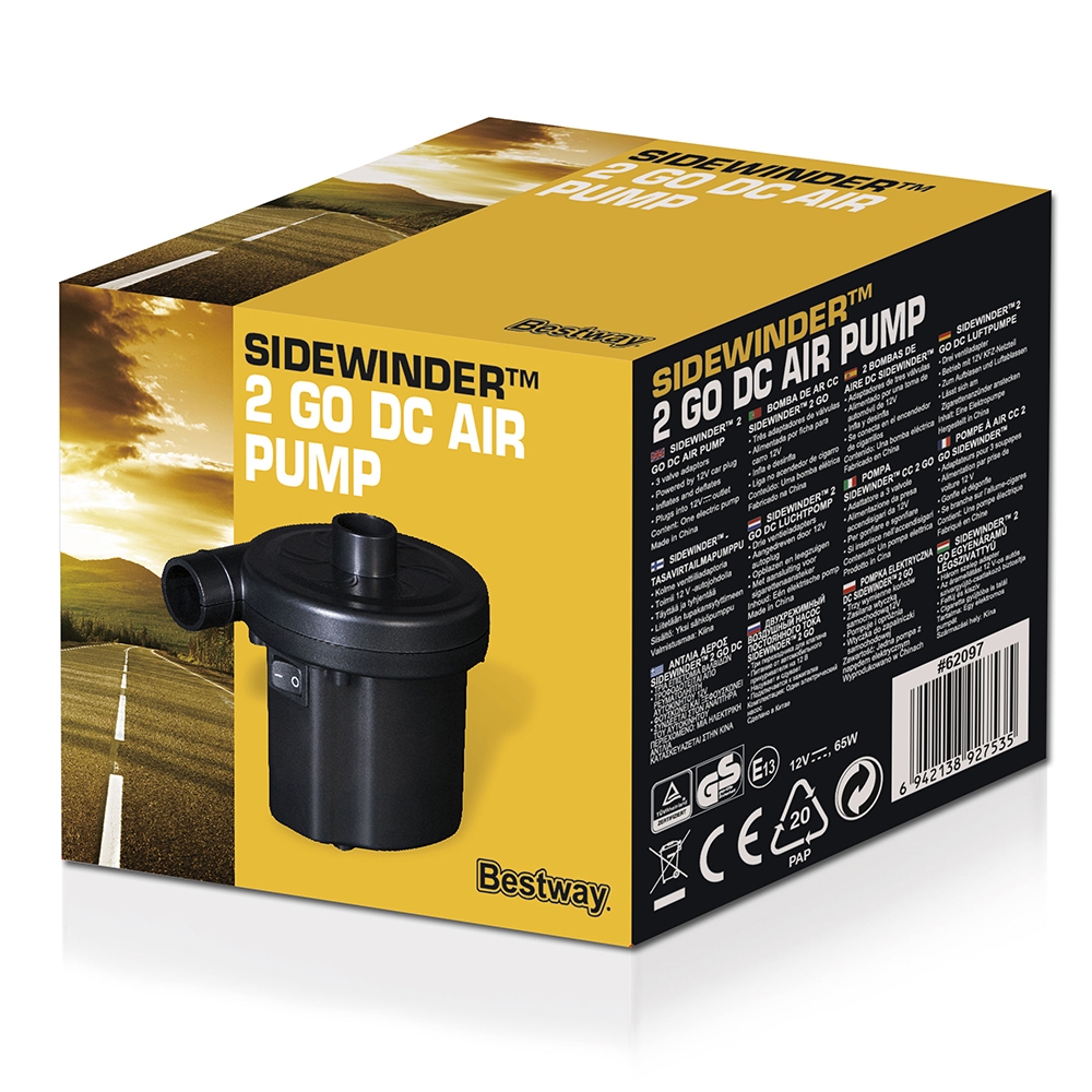 Bestway Sidewinder 2 Go DC Electric Air Pump 12V 65W