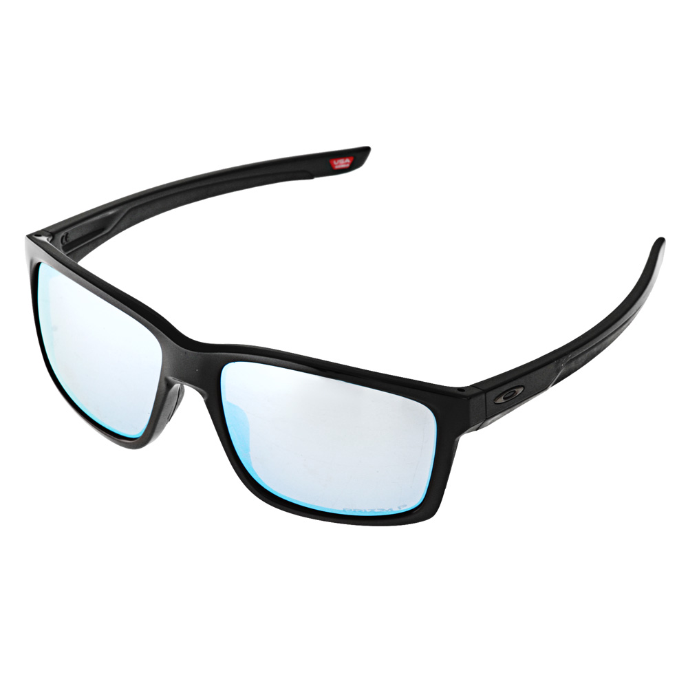 Oakley Mainlink XL Polished Black PRIZM Deep Water Polarised Sunglasses
