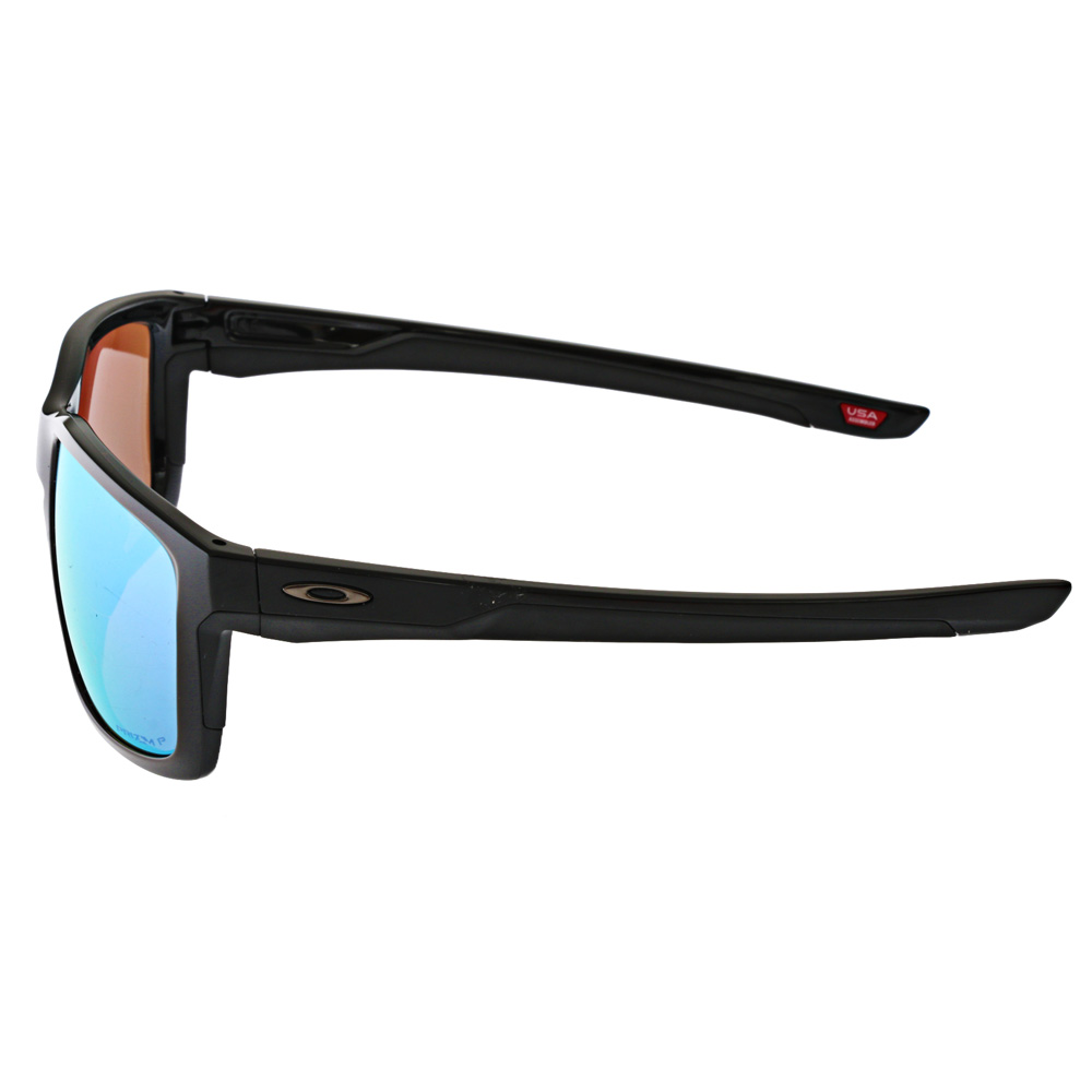 Oakley Mainlink XL Polished Black PRIZM Deep Water Polarised Sunglasses