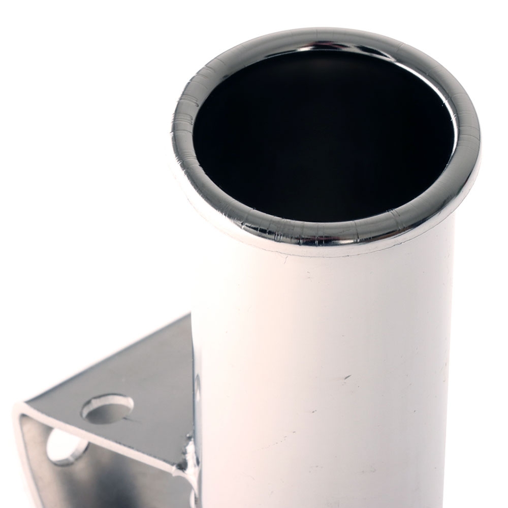 Manta 316 Polished Stainless Side Mount Rod Holder Modular Angled