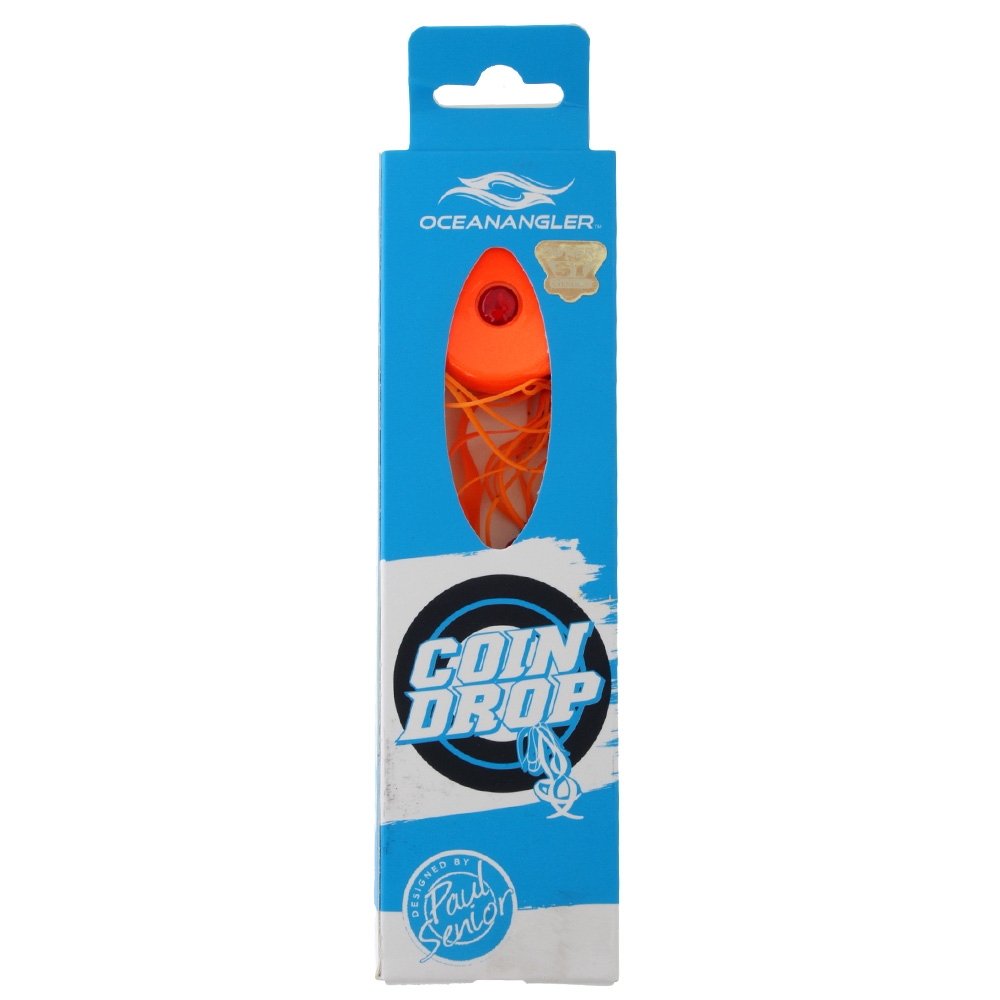 Ocean Angler Coin Drop Slider Lure 180g Pure Orange