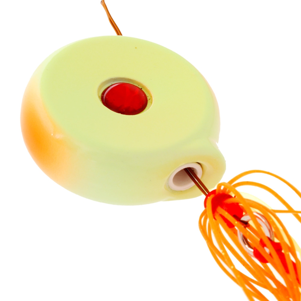 Ocean Angler Coin Drop Slider Lure 180g Orange/Glow White