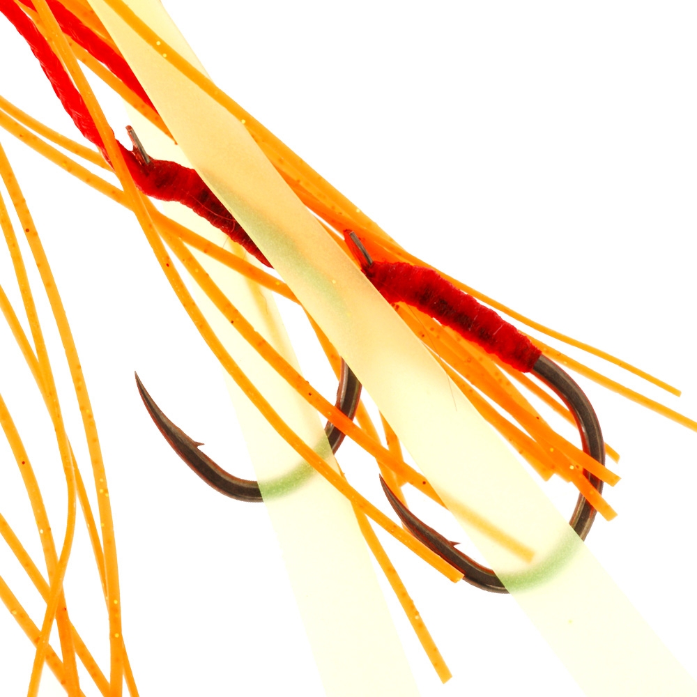 Ocean Angler Coin Drop Slider Lure 180g Orange/Glow White