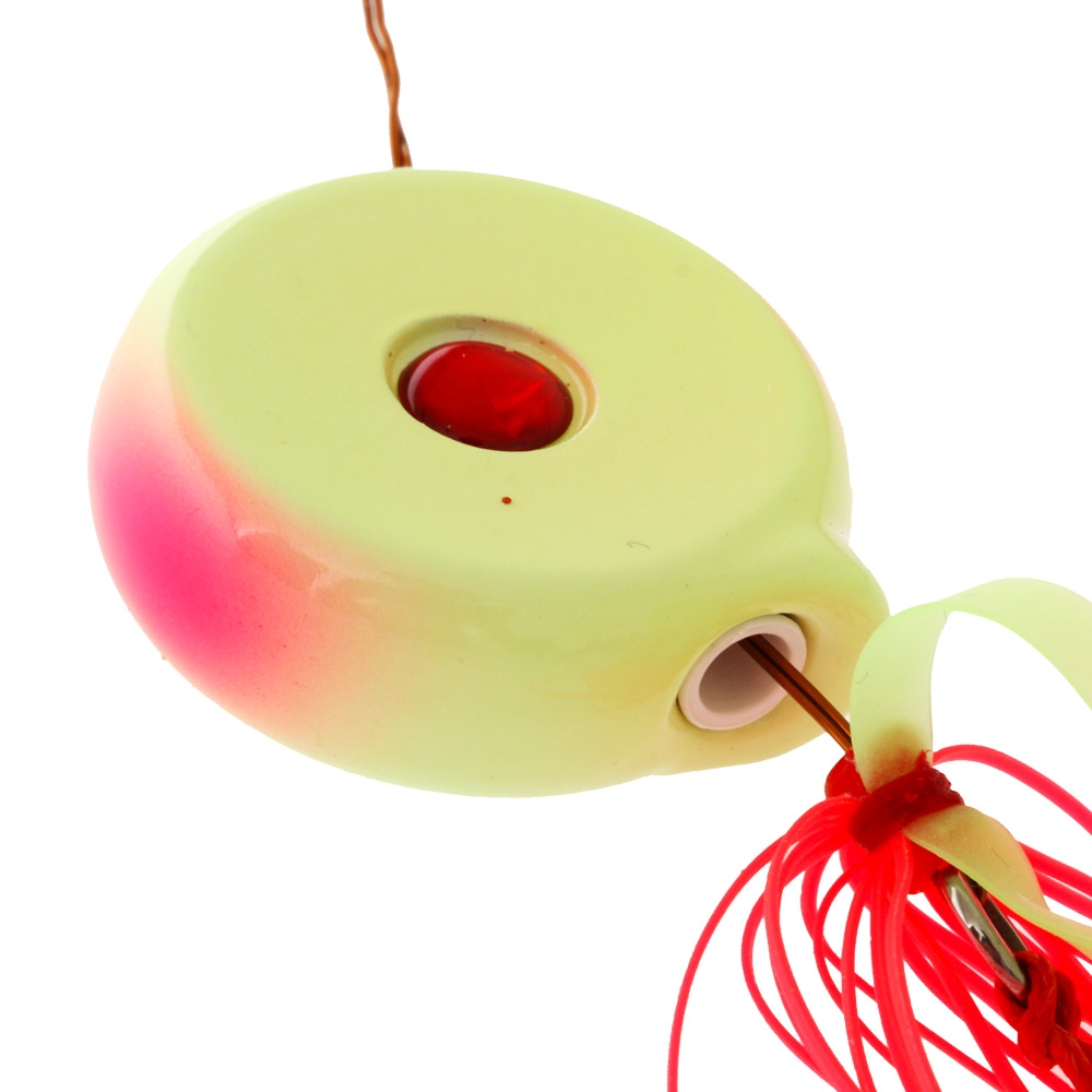 Ocean Angler Coin Drop Slider Lure 180g Pink/Glow White