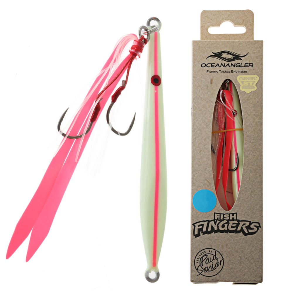 Ocean Angler Fish Fingers Jig 60g Pink Lumo