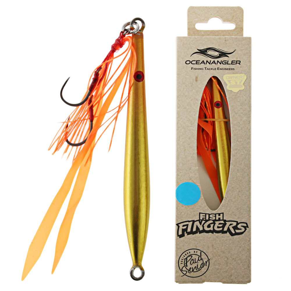 Ocean Angler Fish Fingers Jig 60g Orange Gold