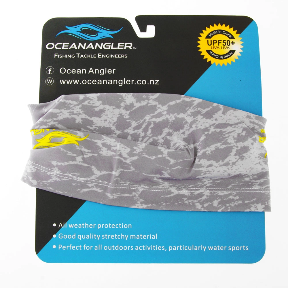 Ocean Angler Neck Gaiter / Headwear Silver Ocean Angler Neck Gaiter / Headwear Silver